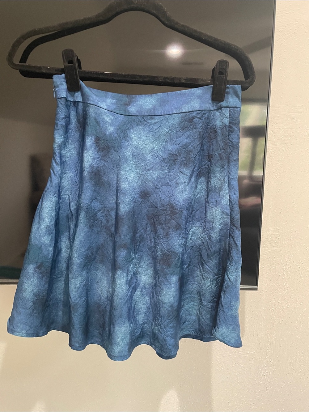Free people skirt 6 blue tie dye